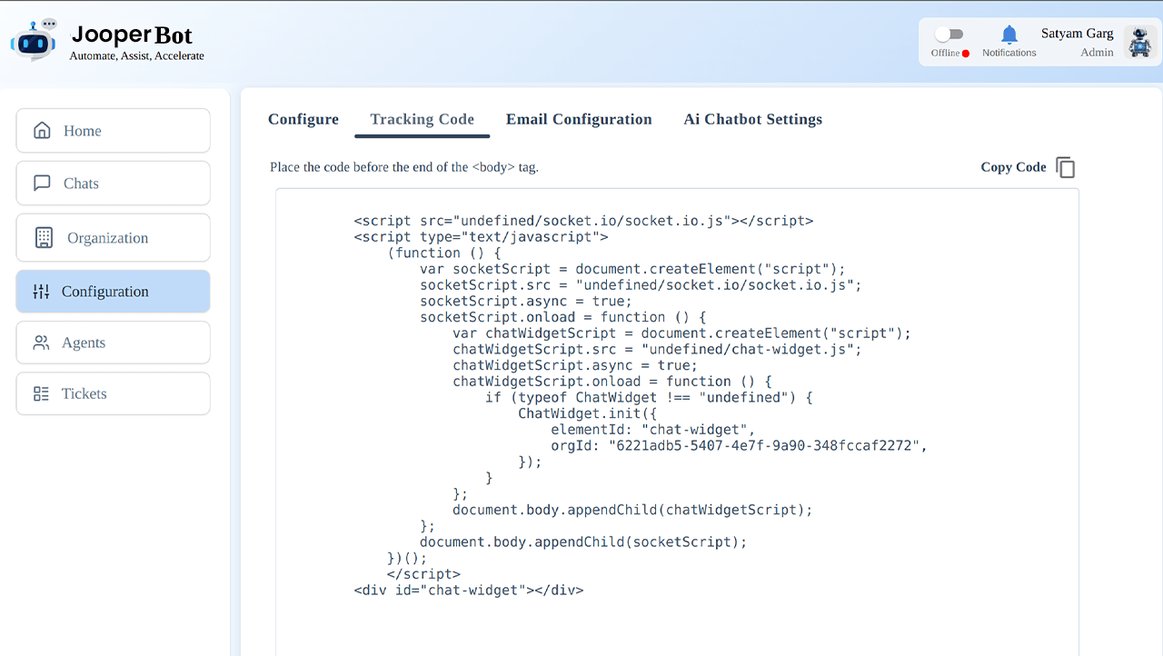 AI Chatbot Feature